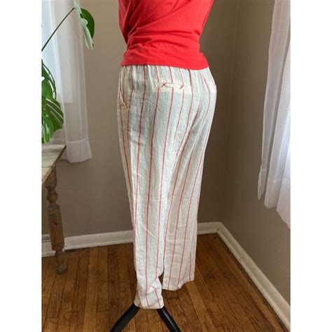 celine striped pants|c&c California clothing linen pants.